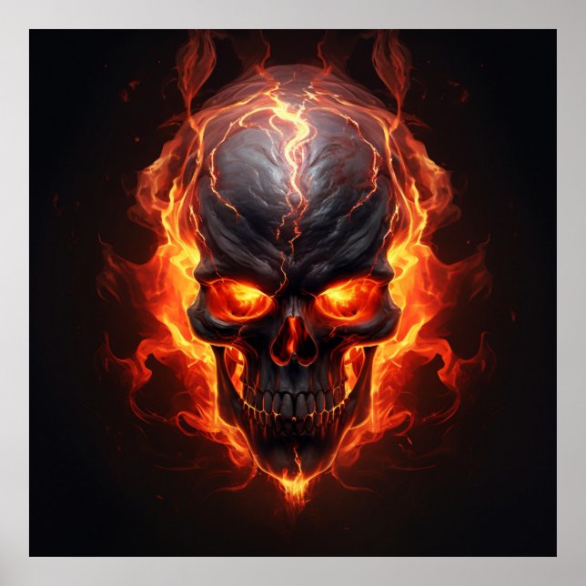 Poster Firestorm Skull (Frente)