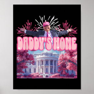 Poster Firework Pink - Pai Home Trump 2024