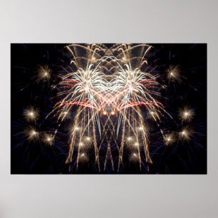 Pôster Fireworks Art: "Griffin" — Arte digital original