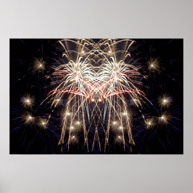 Pôster Fireworks Art: "Griffin" — Arte digital original (Frente)