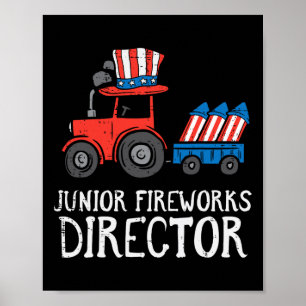 Poster Fireworks Diretor Trator 4 De Julho Meninos