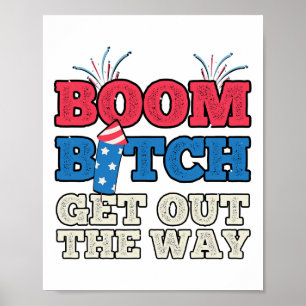 Poster Fireworks Disparando Diretor de Sistema Funny Boom