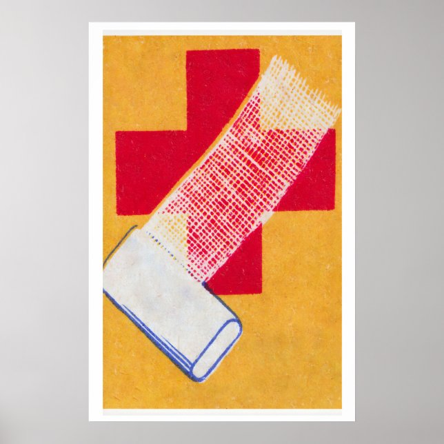 Poster First Aid - Matchbox Print - Aesthetic Wall Art (Frente)