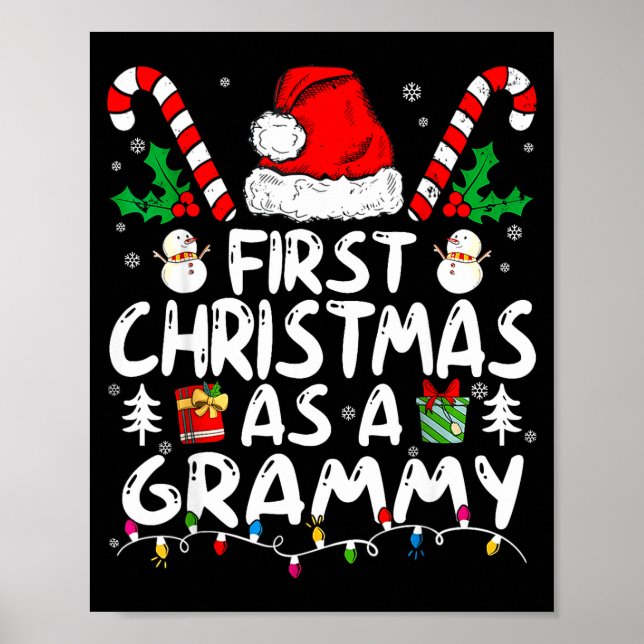 Poster First Christmas As A Grammy New Grammy  (Frente)