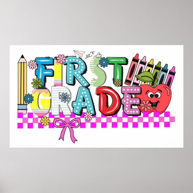 Poster First Grade Fun & Flair Whimsy (Frente)