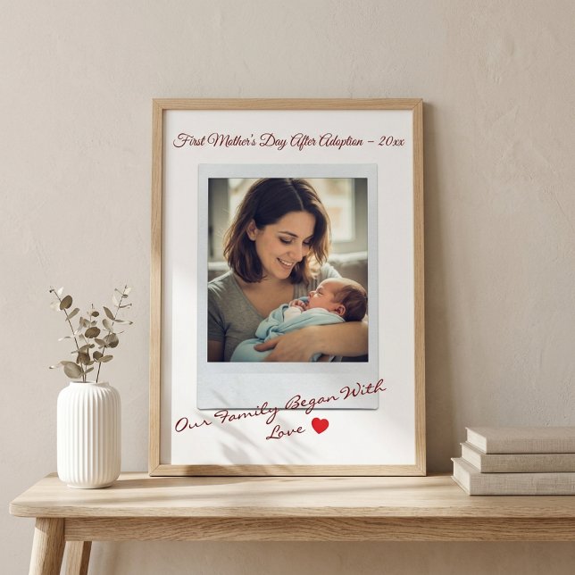 Poster First Mother’s Day After Adoption Photo (Criador carregado)