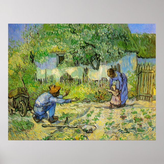 Poster First Steps by Vincent van Gogh (Frente)