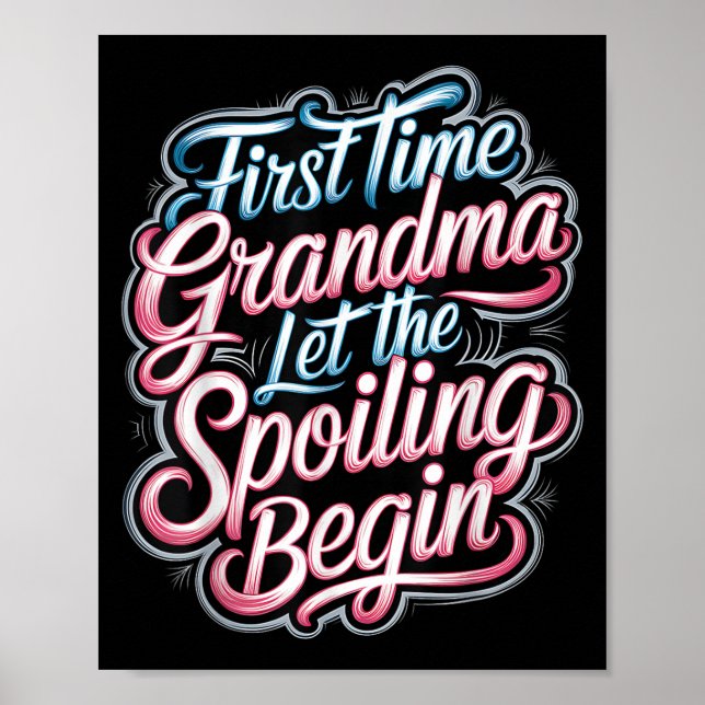 Poster First Time Grandma Let The Siling Begin 2025 New G (Frente)
