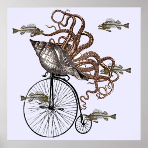 Pôster Fish Needs A Bicycle