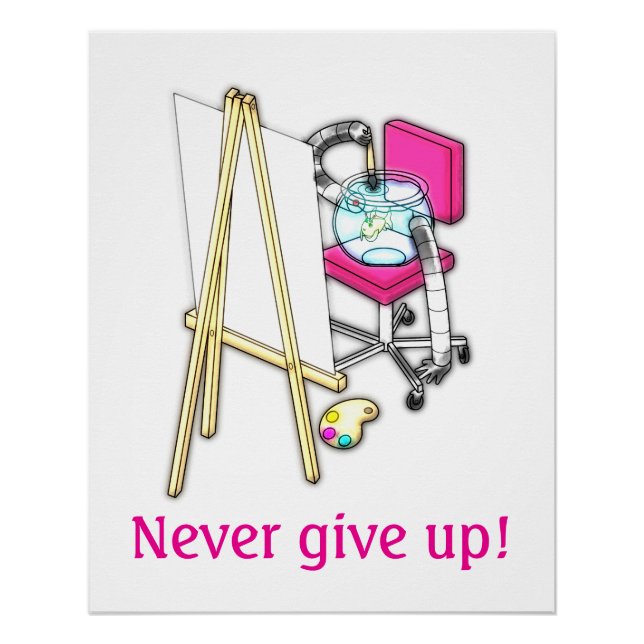 Pôster Fish Painter ("Water Color") -  (Frente)