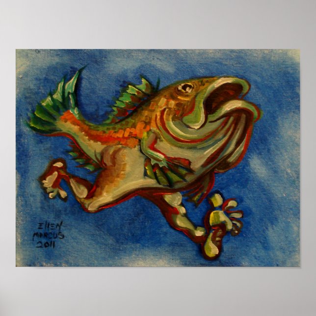 Poster Fish with Legs (Frente)