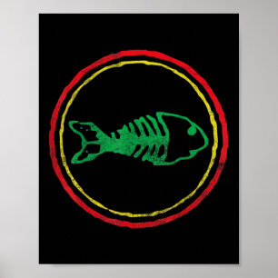 Poster Fishbones Ska Punk Mens Mães Dia de os pais