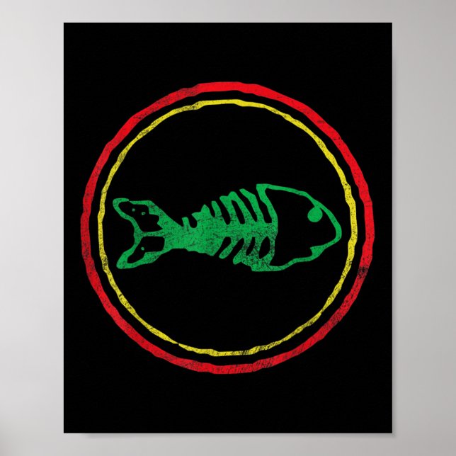 Poster Fishbones Ska Punk Mens Mães Dia de os pais (Frente)