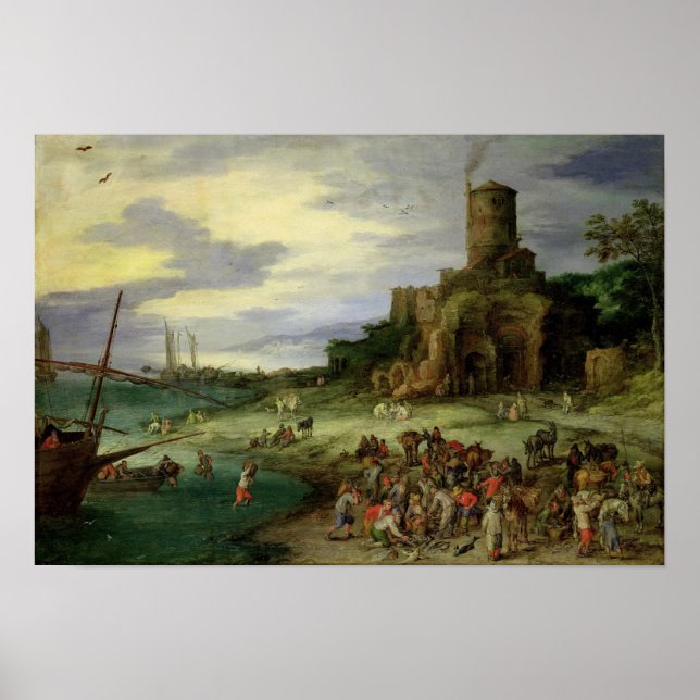 Poster Fishermen on the Shore (Frente)
