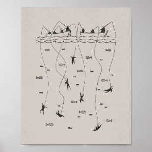 Poster Fishers of Men - Matthew 4:19 Jesus