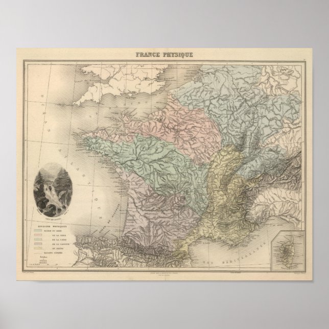 Poster Física da França (Frente)