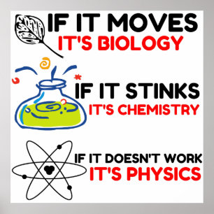 Poster FÍSICA DE QUÍMICA DE BIOLOGIA DA Ciência