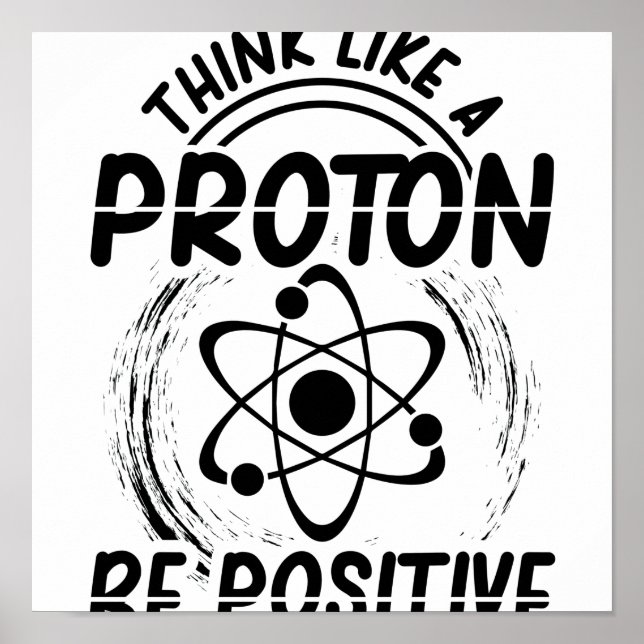 Poster Física do Proton | Presente para a profissão de es (Frente)