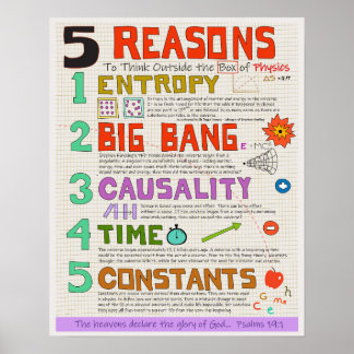 Poster Física fora da caixa - Design inteligente