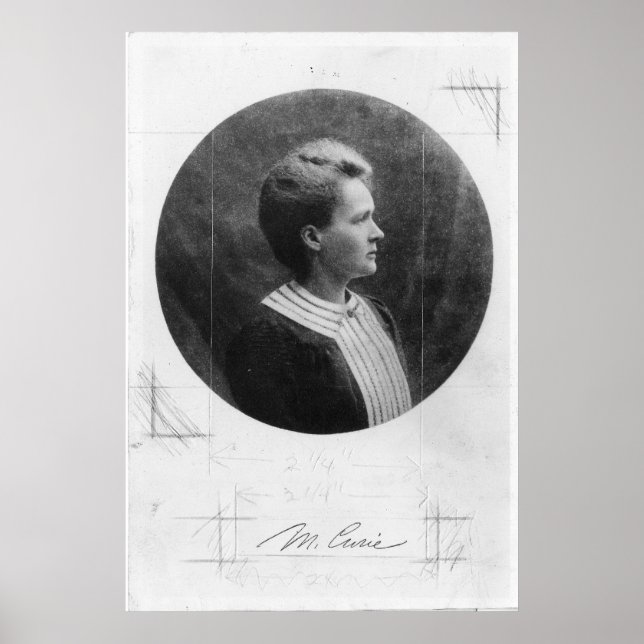 Pôster Física polonesa Marie Sklodowska Curie (Frente)