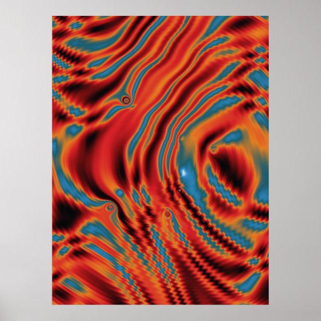 Poster Física Quântica Design Colorido  (Frente)