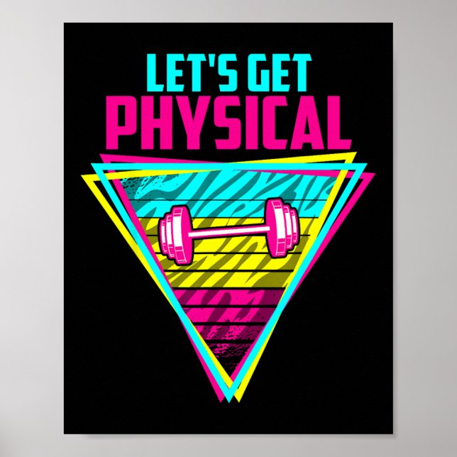 Poster Físico - anos 80 de Gym (Frente)