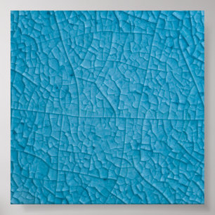 Pôster Fissuras de pedra azul