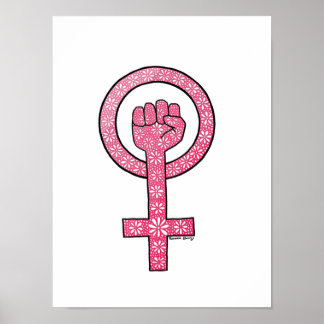 Poster Fist Feminista