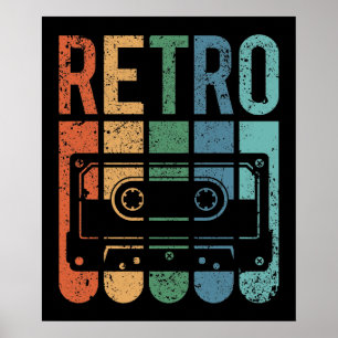 Poster Fita Cassete Retroativa (Efeito Grunge)