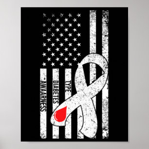 Poster Fita da Bandeira dos EUA Tipo 1 Conscientização so