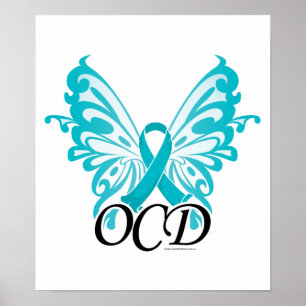 Pôster Fita da borboleta de OCD