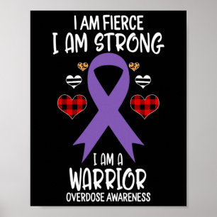Poster Fita de Consciência Eu Sou Um Guerreiro Forte Leop