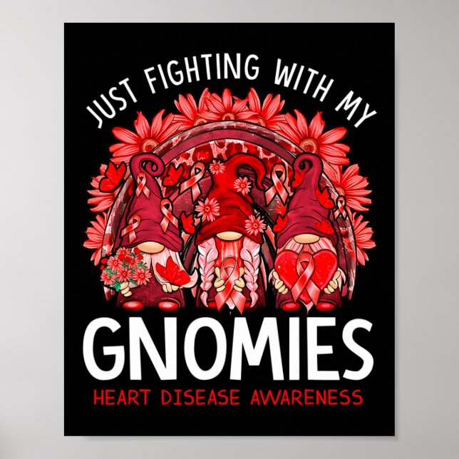 Poster Fita de Conscientização da Doença Cardíaca Arco-ír (Frente)