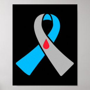 Poster Fita de conscientização do Diabetes Tipo 1 Bydge
