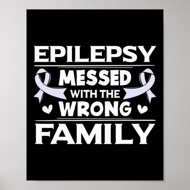 Poster Fita de conscientização Lavanda Presente Epilepsia (Frente)