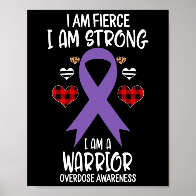 Poster Fita de Conscientização sobre Overdose Eu Sou Fero (Frente)