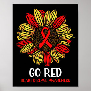 Poster Fita de Girassol Vermelho