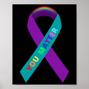 Poster Fita De Sensibilização Para O Suicídio Inspirado P