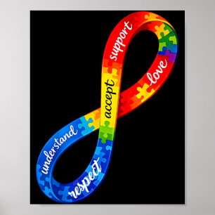 Poster Fita infinita do autismo projeta uma neurodiversid