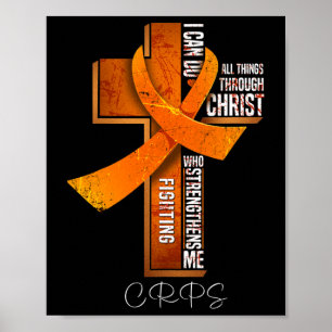 Poster Fita Laranja de Conscientização Crps Cruz Cristã 