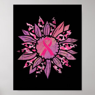 Poster Fita rosa cancer Fita Girassol Cancer de girassol