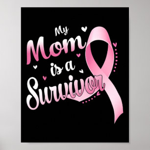 Poster Fita Rosa Minha Mãe É Um Cancer De Sobrevivência