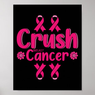Poster Fita Rosa Rosa Brisada da Consciência do Cancer da