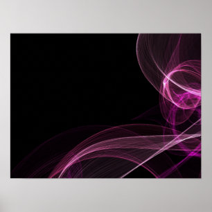 Poster Fitas coloridas - Rosa