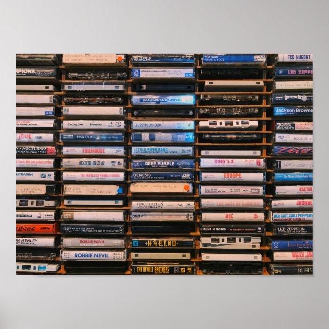 Poster Fitas de Cassete Retro (Frente)