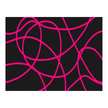 Fitas magentas em preto