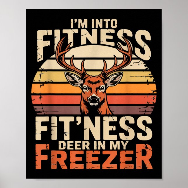 Poster Fitness Deer In My Zer Deer Hunting  (Frente)