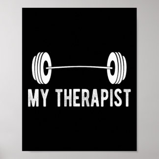 Poster Fitness Divertido Peso Força Academia Meu Terapeut
