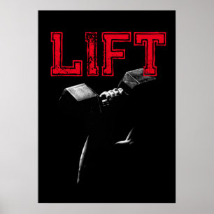 Poster Fitness Motivacional Musculação