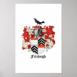 Poster Fitzhugh Family Heraldry - 2